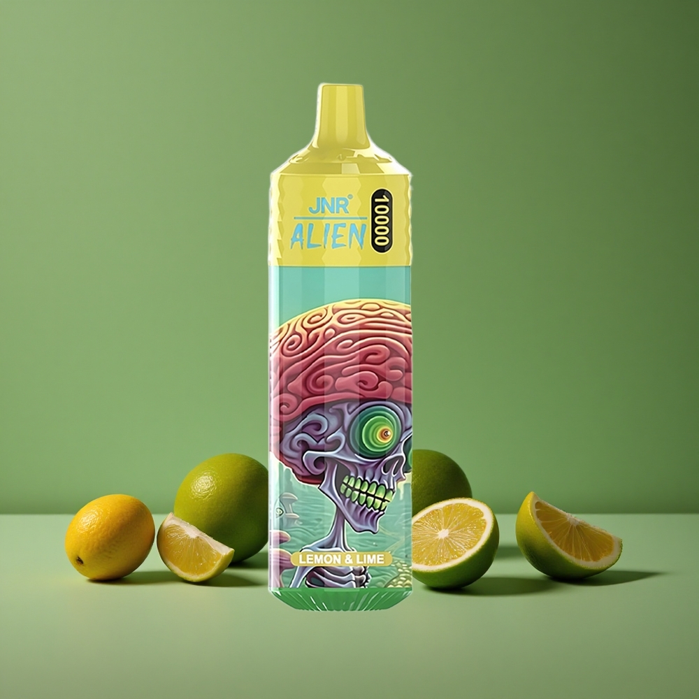 Citron & Lime JNR Alien 10000 Pust 850mAh Batteri 20ml E-væske Denmark vape