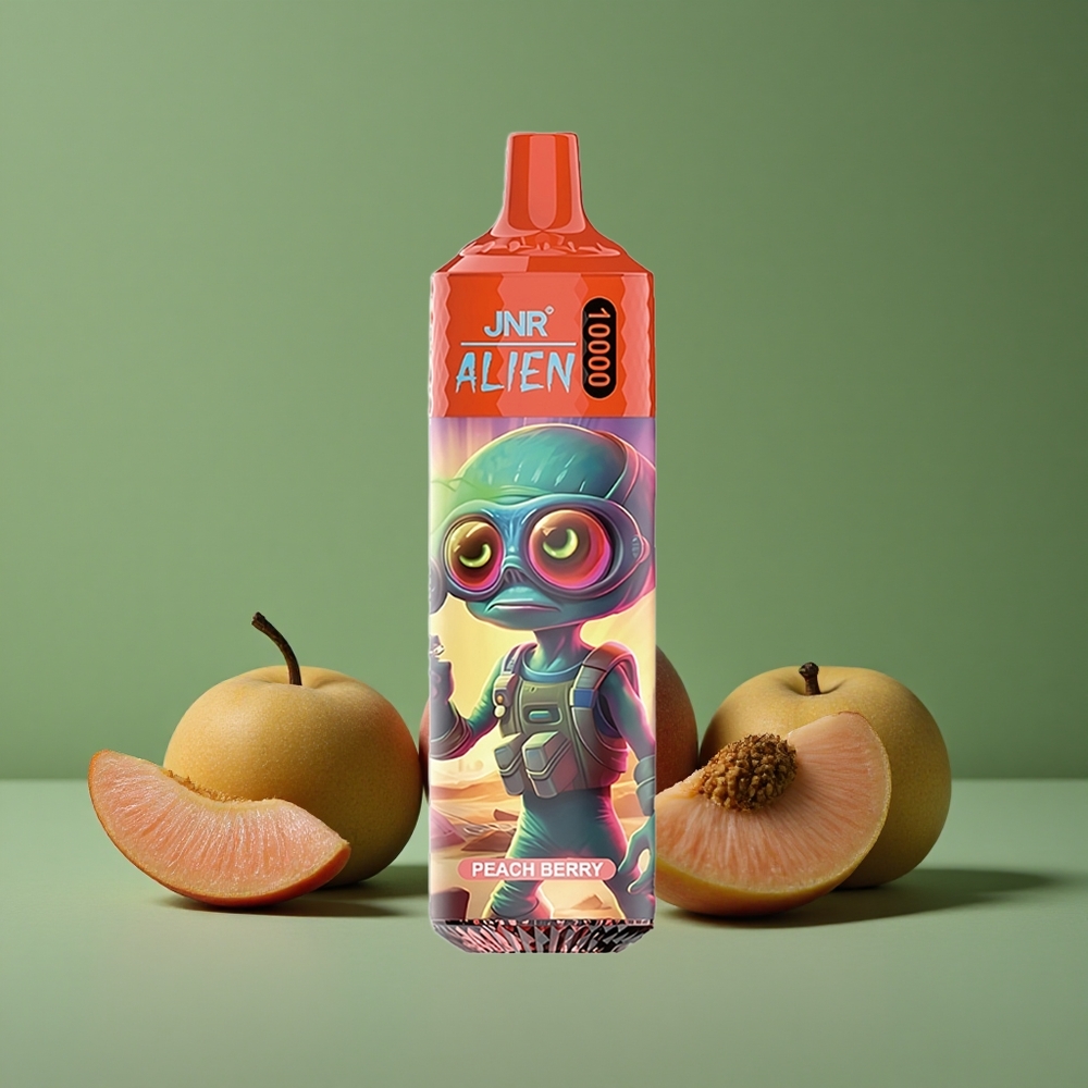 Fersken Bær JNR Alien 10000 Pust 850mAh Batterikapacitet Denmark vape