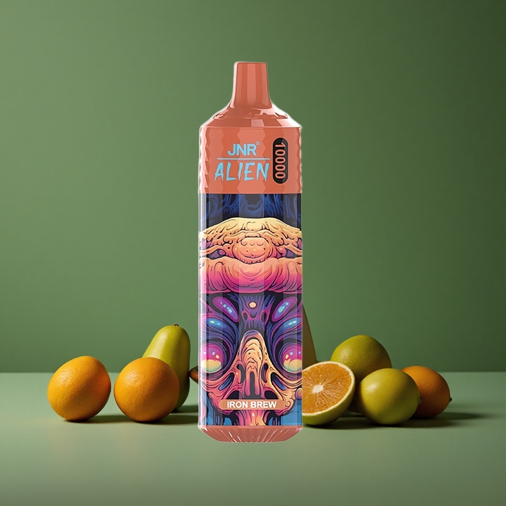 Jernbryg JNR Alien 10000 Pust 850mAh Batterikapacitet 20ml E-væske Denmark vape