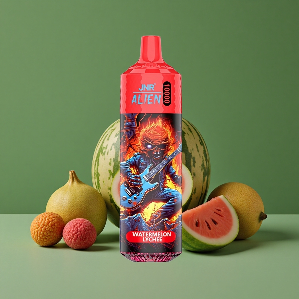 Vandmelon Lychee JNR Alien 10000 Pust 850mAh Batterikapacitet Type-C Hurtigopladning Denmark vape