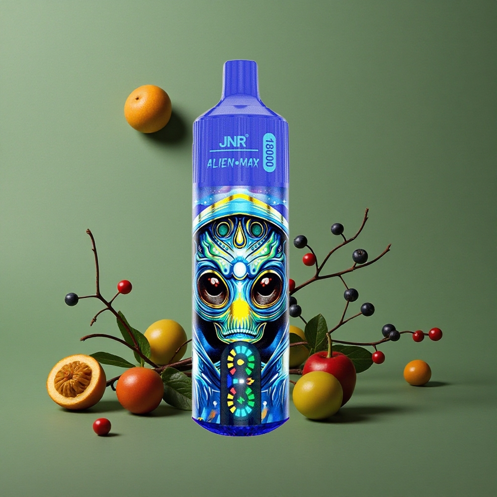 Blandede Bær JNR Alien Max 18000 Pust 28ml E-liquid Type-C Hurtigopladning Denmark vape