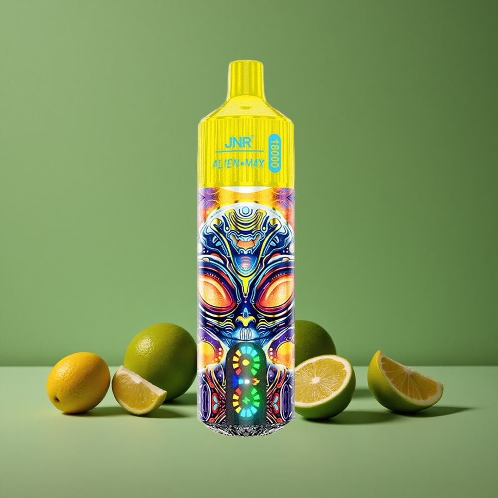 Citron & Lime JNR Alien Max 18000 Pust Smart LED Display 28ml E-liquid Denmark vape