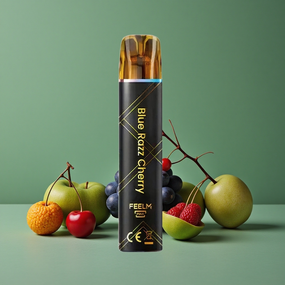 Blå Hindbær Kirsebær JNR Black&Golden 800 Pust 550mAh Batterikapacitet Denmark vape