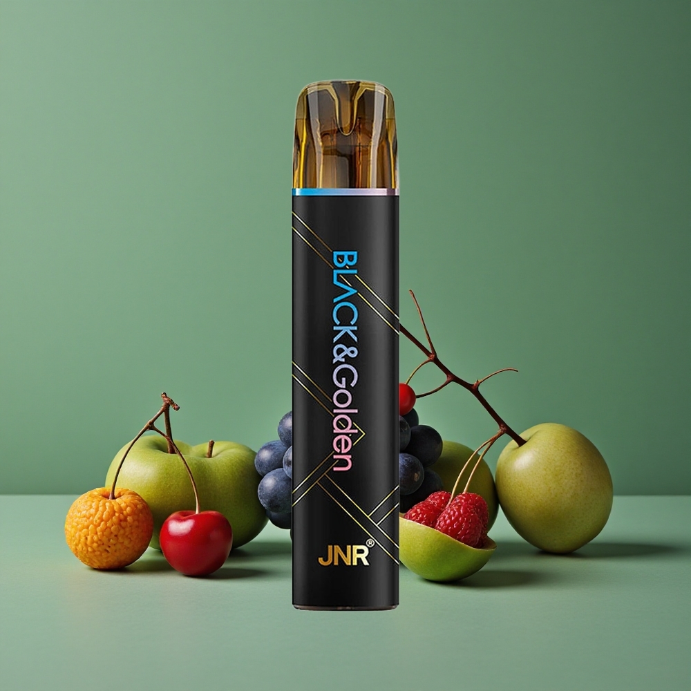 Blå Hindbær Kirsebær JNR Black&Golden 800 Pust 550mAh Batterikapacitet Denmark vape