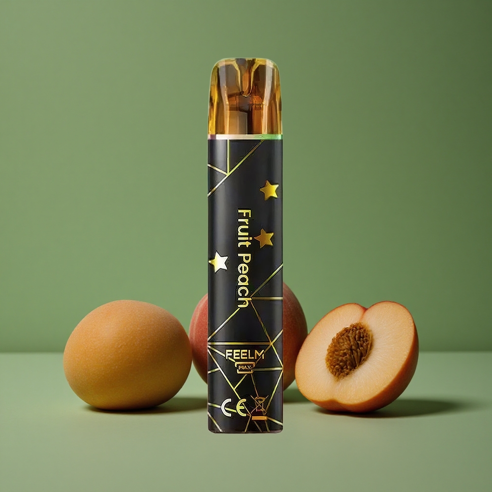Fersken JNR Black&Golden 800 Pust 550mAh Batterikapacitet Denmark vape