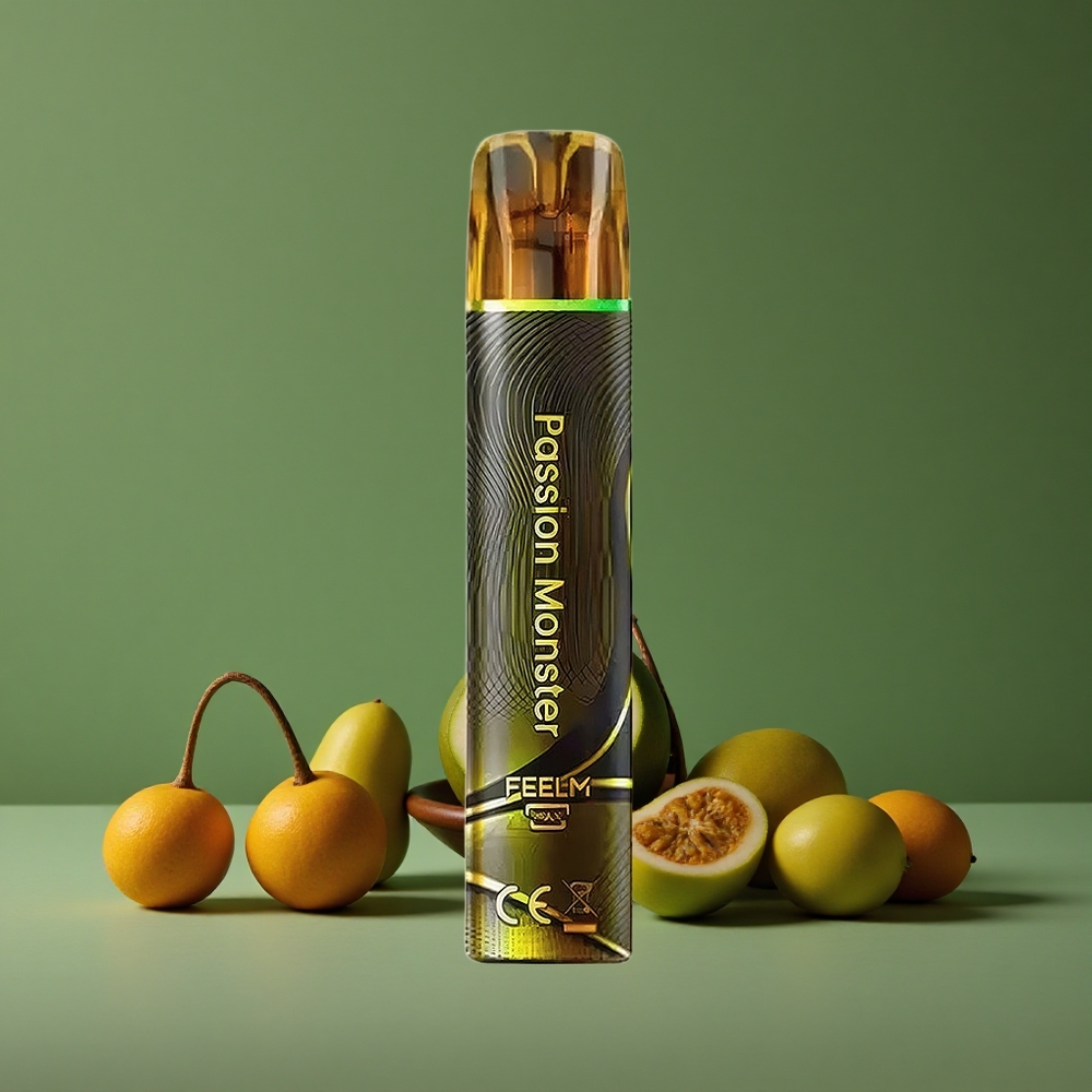 Passion Monster JNR Black&Golden 800 Pust 2ml E-Liquid Denmark vape