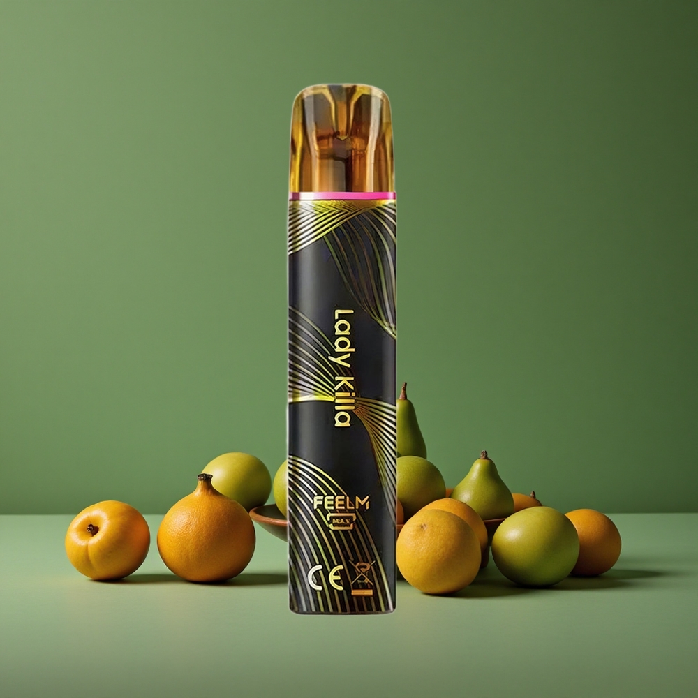 Sort&Guld Lady Killa JNR Black&Golden 800 Pust 550mAh Batterikapacitet Denmark vape