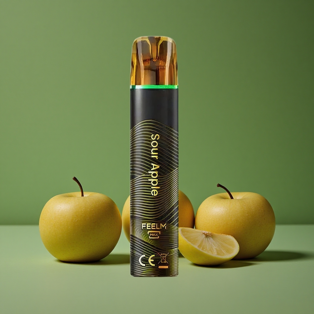 Sur Æble JNR Black&Golden 800 Pust 550mAh Batterikapacitet Denmark vape