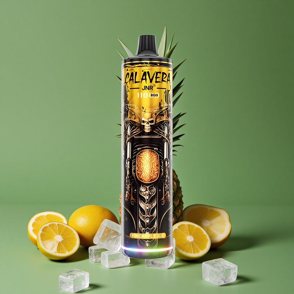 Ananas Is JNR Calavera 11000 Pust 850 mAh Batterikapacitet 21 ml E-Liquid Kapacitet Denmark vape