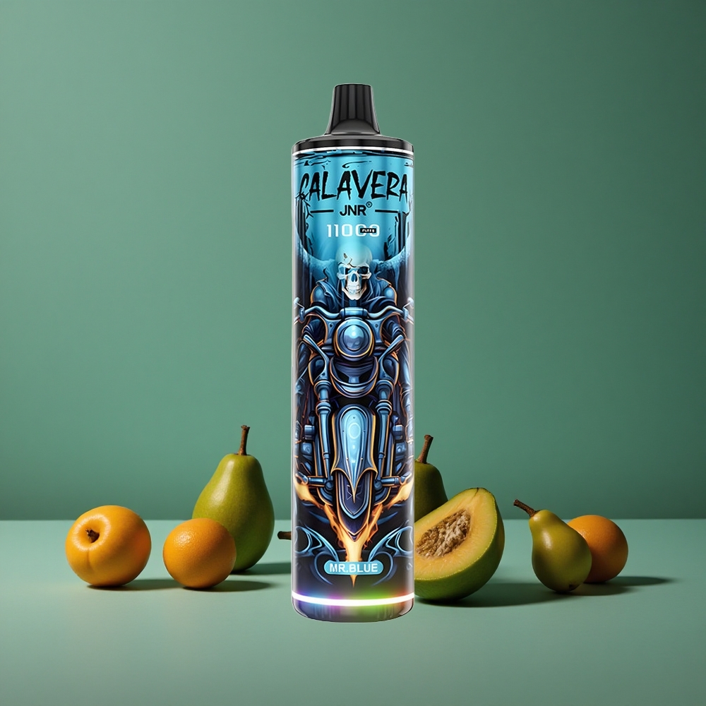 Blå JNR Calavera 11000 Pust 850 mAh Batterikapacitet Denmark vape