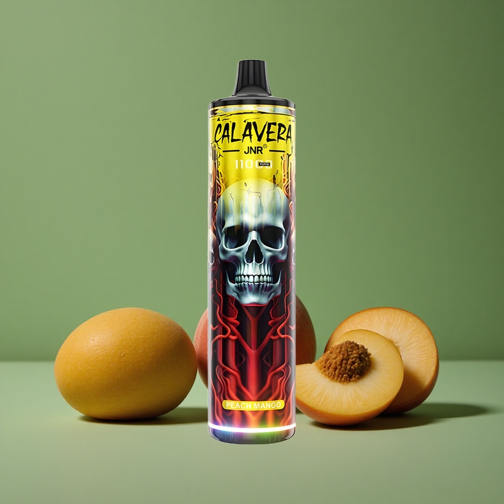 Fersken Mango JNR Calavera 11000 Pust 850 mAh Batterikapacitet 21ml E-Liquid Kapacitet Denmark vape
