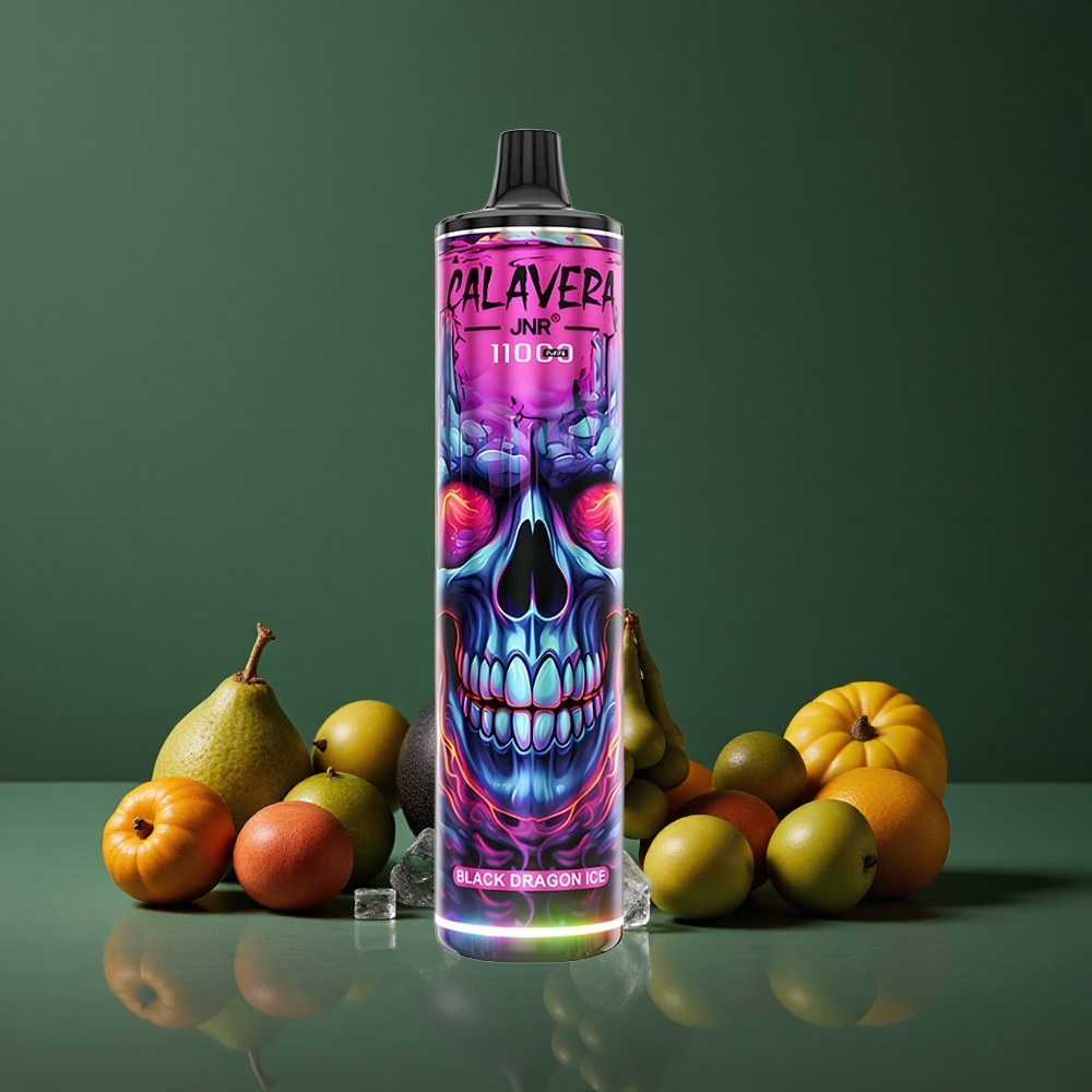 Sort Is JNR Calavera 11000 Pust 850 mAh Batterikapacitet 21ml E-Liquid Kapacitet Denmark vape