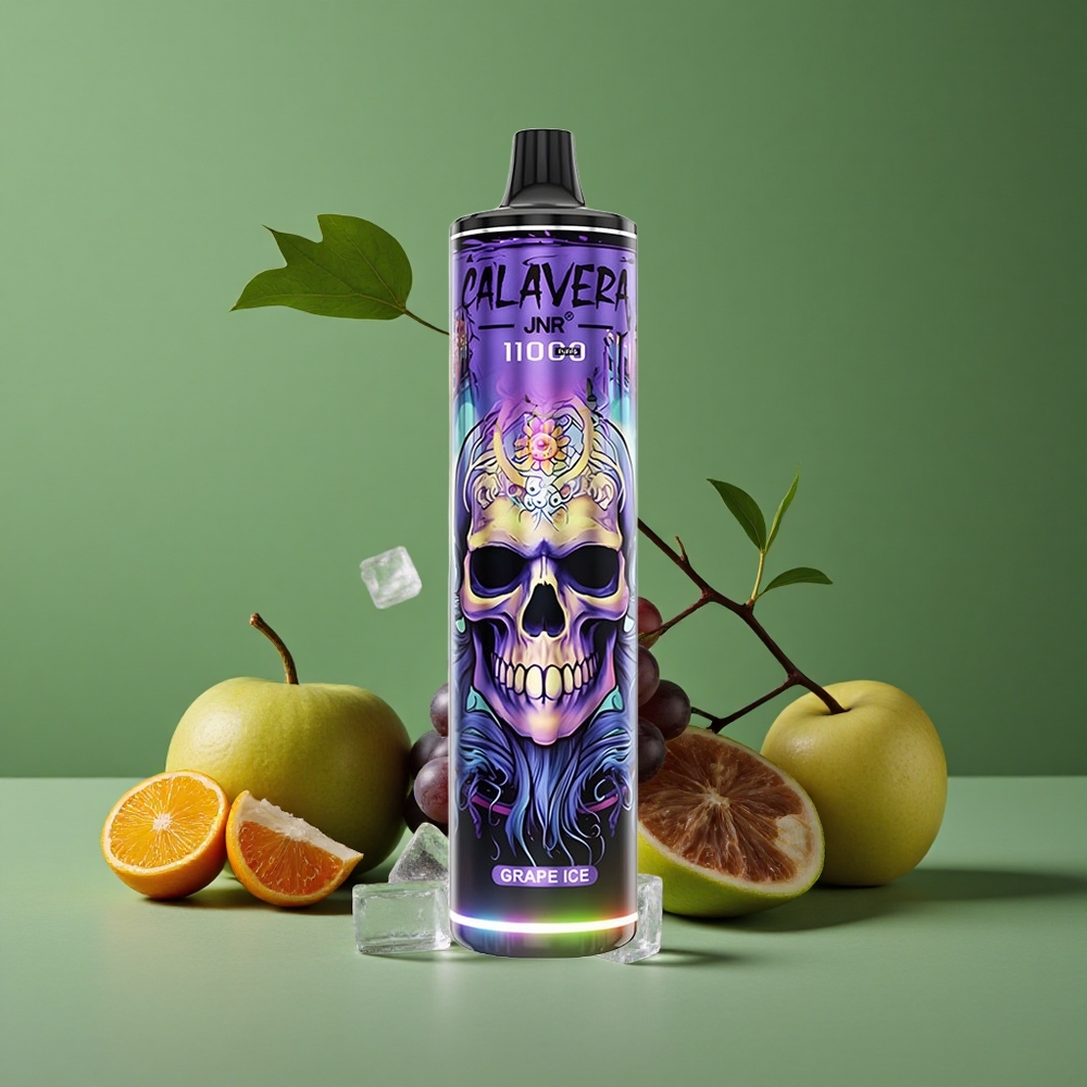 Vindrue Is JNR Calavera 11000 Pust 850 mAh Batterikapacitet 21ml E-Liquid Kapacitet Denmark vape