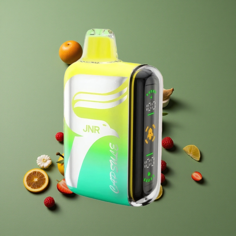 Jordbær Hindbær Kirsebær JNR Capsule 15000 Pust 20ml Denmark vape