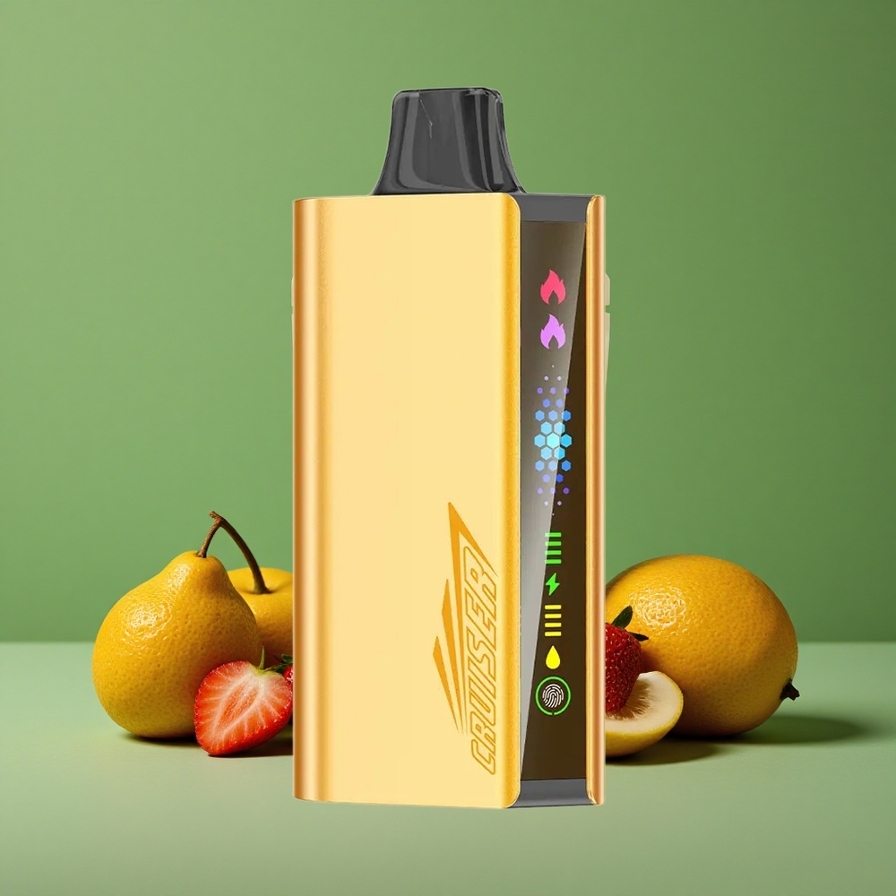 Jordbær Chupa Chups JNR Cruiser 12000 Pust Indbygget 3500 mAh Batteri Fuld-metal Aluminiumskrop Denmark vape