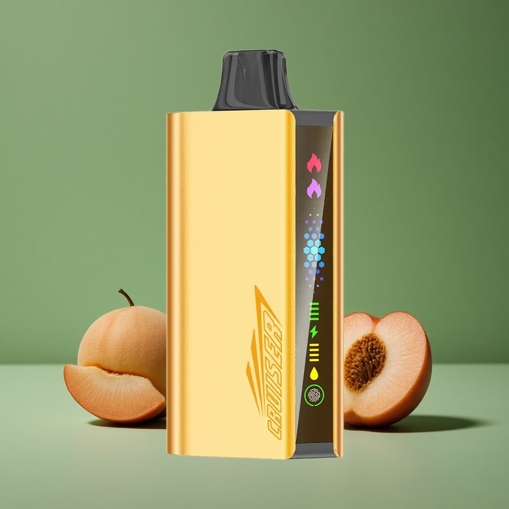 Peach Is (Peach Ice) JNR Cruiser 12000 Pust Ingen Opladning 25ml E-væske Denmark vape