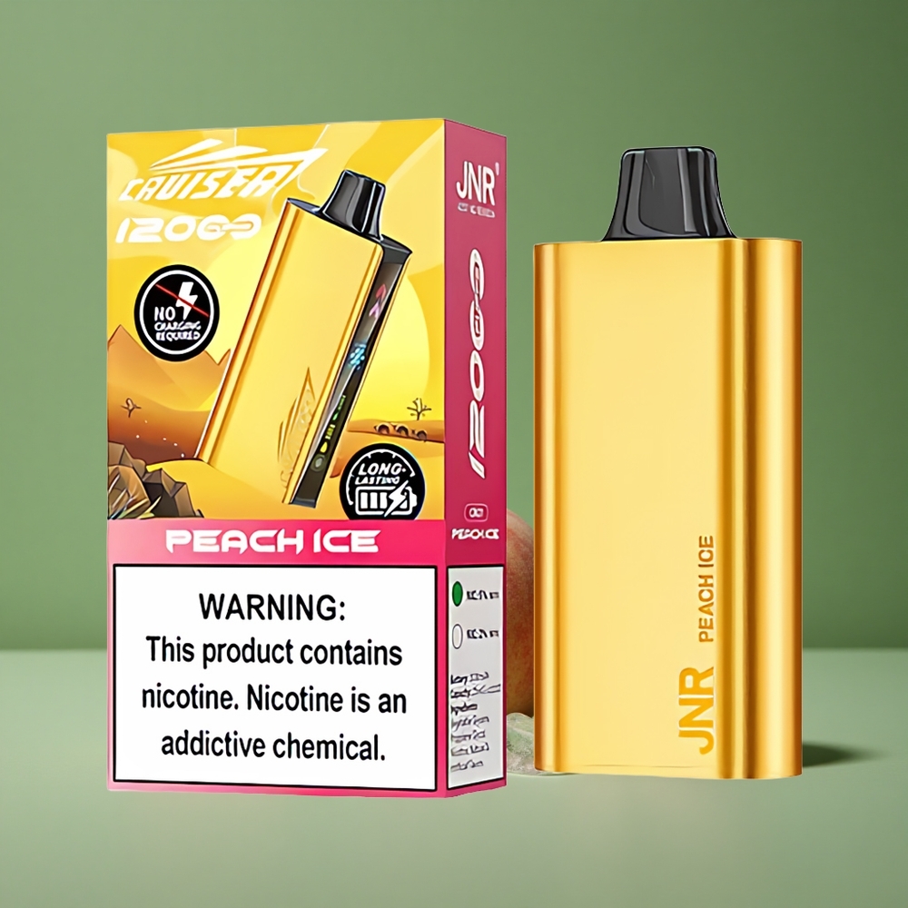 Peach Is (Peach Ice) JNR Cruiser 12000 Pust Ingen Opladning 25ml E-væske Denmark vape