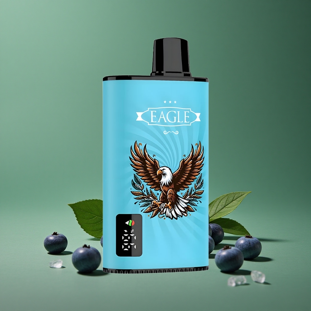 Blåbær Is JNR EAGLE Smart 23000 Puds Justerbar Luftstrøm 25ml e-Væske Kapacitet Denmark vape