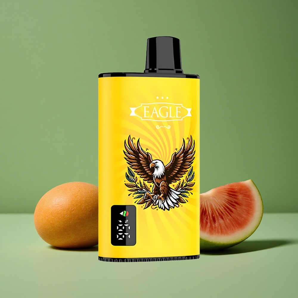 Fersken Mango Vandmelon JNR EAGLE Smart 23000 Pust Digital Skærm 1.0ohm Mesh Spole Denmark vape