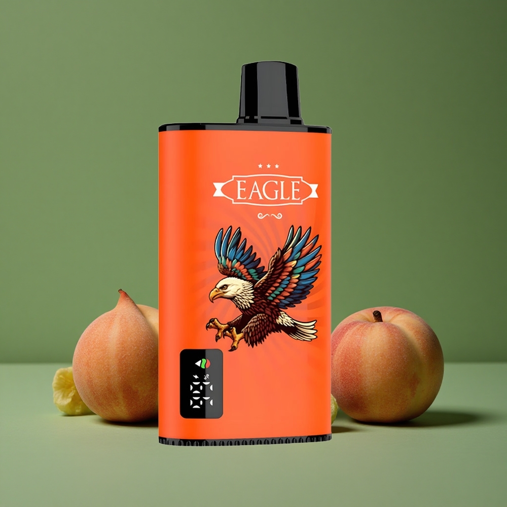 Juicy Peaches JNR EAGLE Smart 23000 Pust 25ml e-Liquid Kapacitet 750mAh Batteri Kapacitet Denmark vape