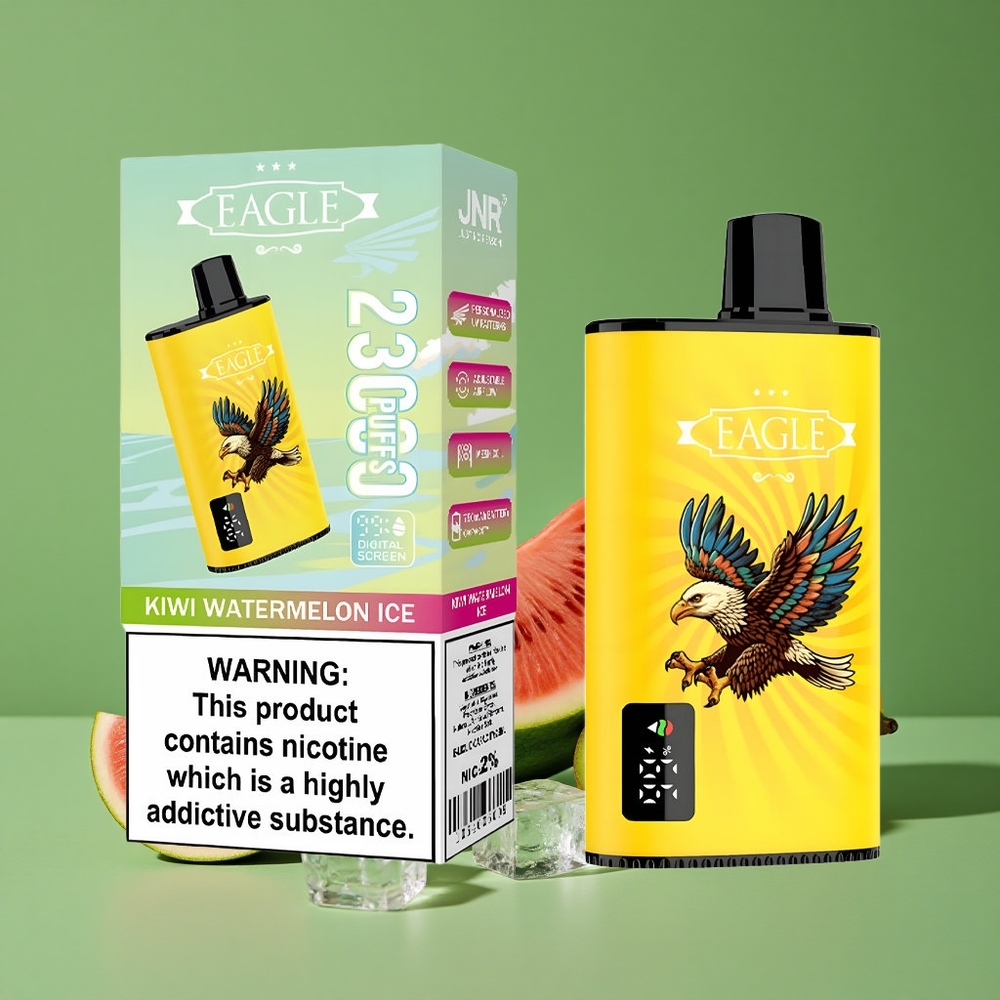 Kiwi Vandmelon Is JNR EAGLE Smart 23000 Pust 25ml e-Liquid Kapacitet 750mAh Batteri Kapacitet Denmark vape