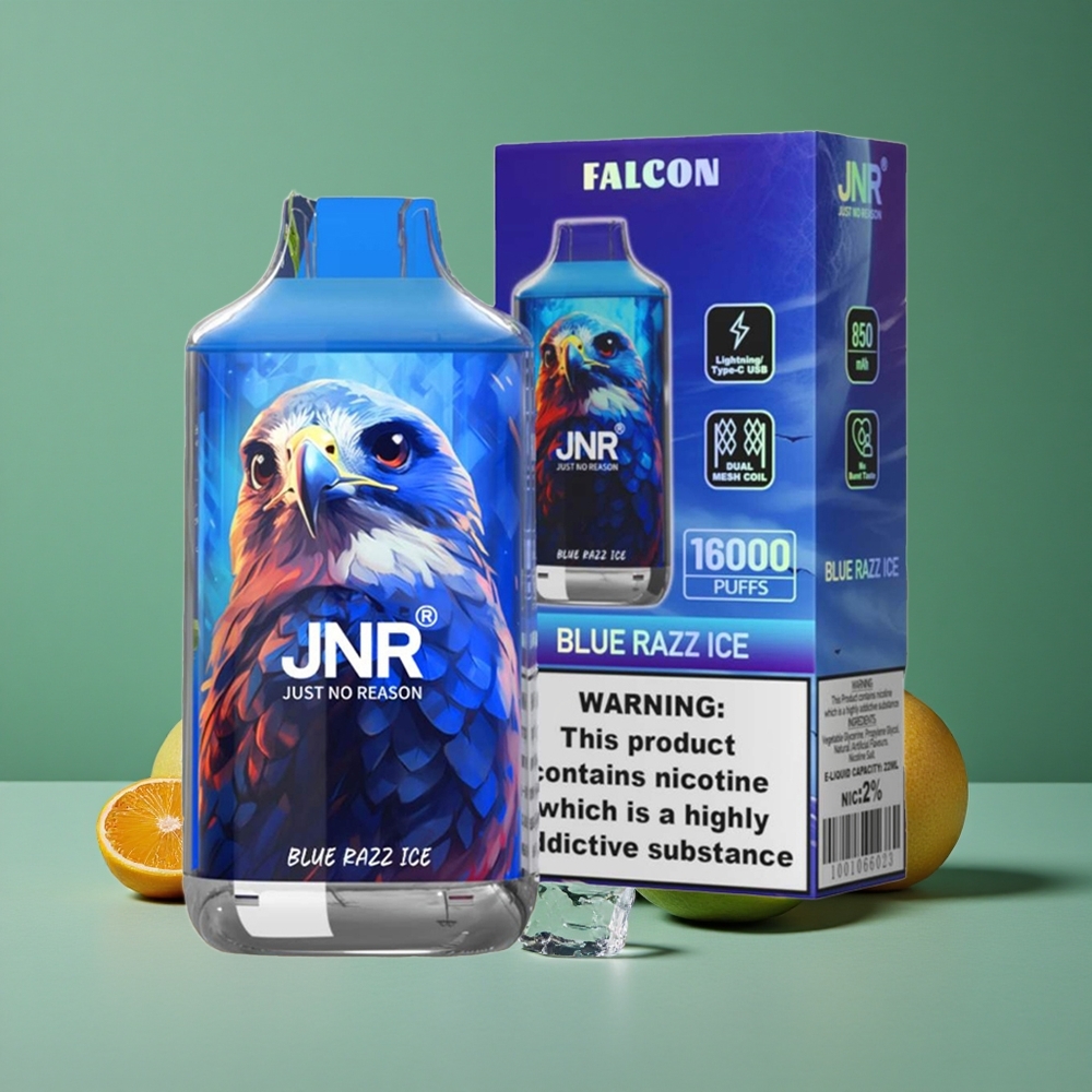 Blå hindbær is JNR Falcon 16000 Pust 850 mAh Denmark vape