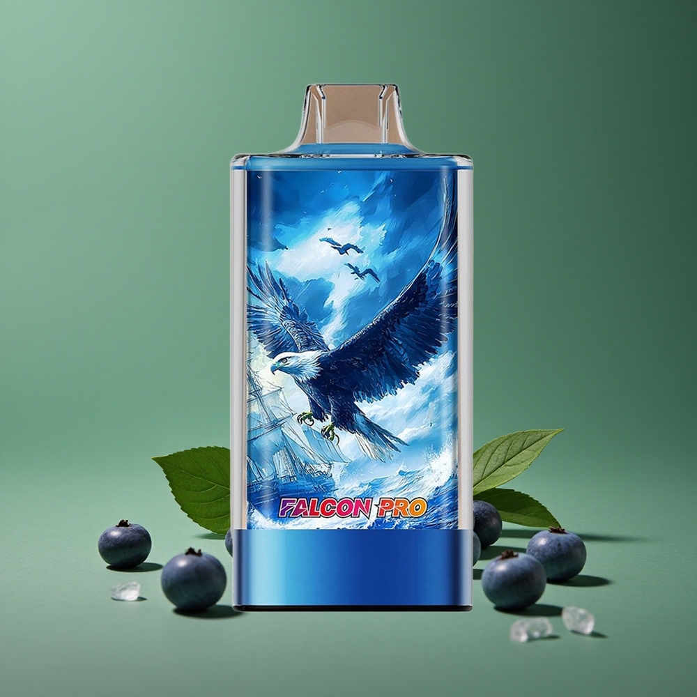 Blåbær Is JNR Falcon Pro 28000 950mAh Batteri 30ml Forfyldt Kapacitet Denmark vape