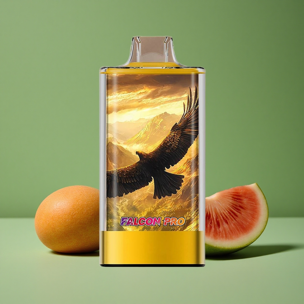 Fersken Mango Vandmelon JNR Falcon Pro 28000 950mAh Batterikapacitet 30ml Forfyldt Kapacitet Denmark vape