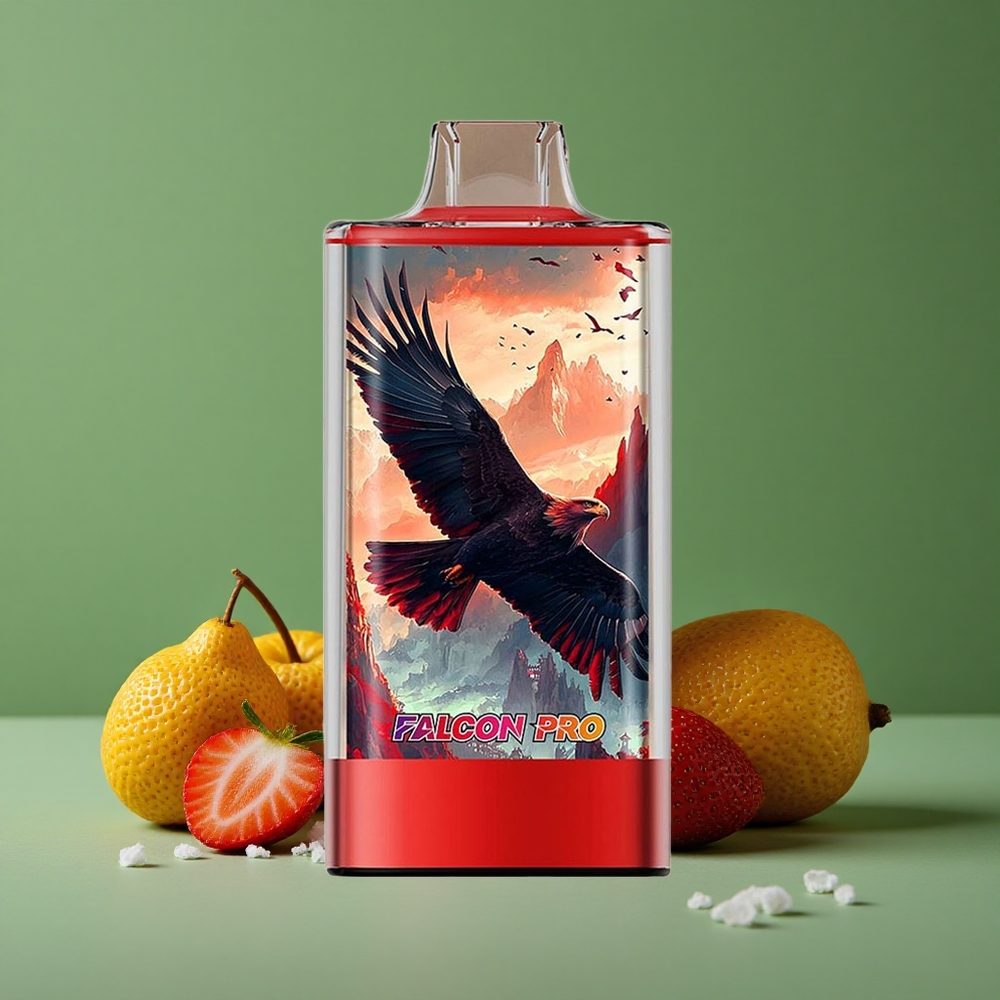Jordbær Is JNR Falcon Pro 28000 28000 Pust 30ml Forfyldt Kapacitet Smart Display Denmark vape