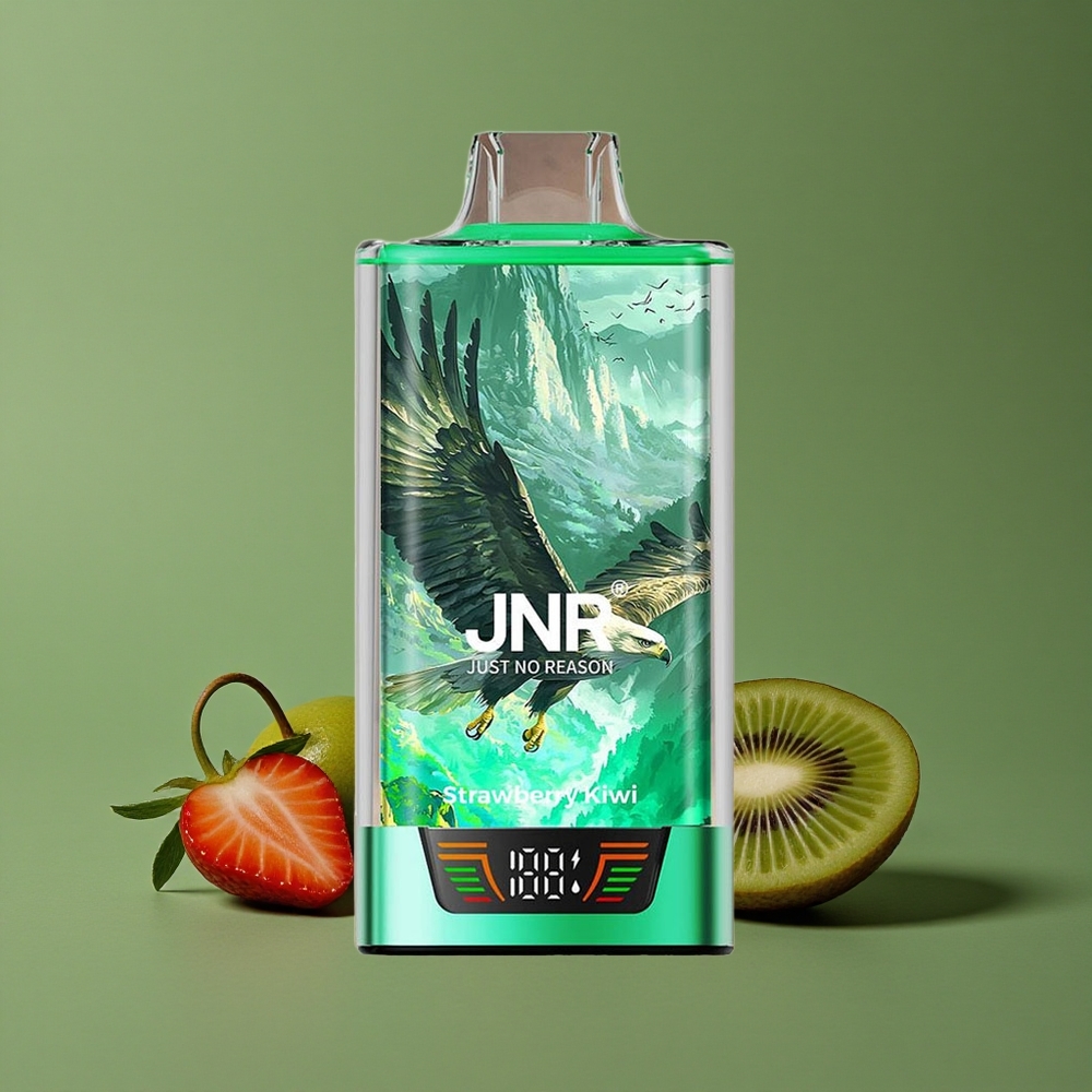 Jordbær Kiwi JNR Falcon Pro 28000 Pust 30ml Forfyldt Kapacitet USB Type-C Denmark vape