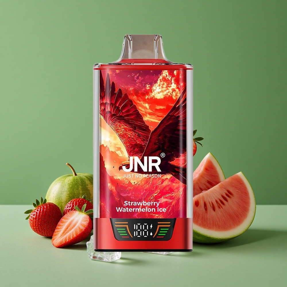 Jordbær Vandmelon Is JNR Falcon Pro 28000 Pust 30ml Forfyldt Kapacitet 950mAh Batteri Denmark vape
