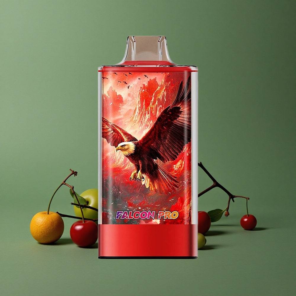 Kirsebær Bær JNR Falcon Pro 28000 Pust 30ml Forfyldt Kapacitet 950mAh Batteri Kapacitet Denmark vape