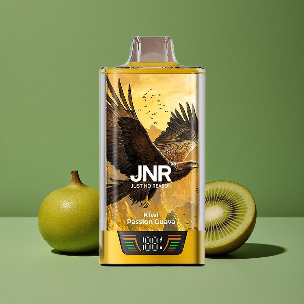 Kiwi Passionsfrugt Guava JNR Falcon Pro 28000 30ml Forfyldt Kapacitet 950mAh Batteri Denmark vape