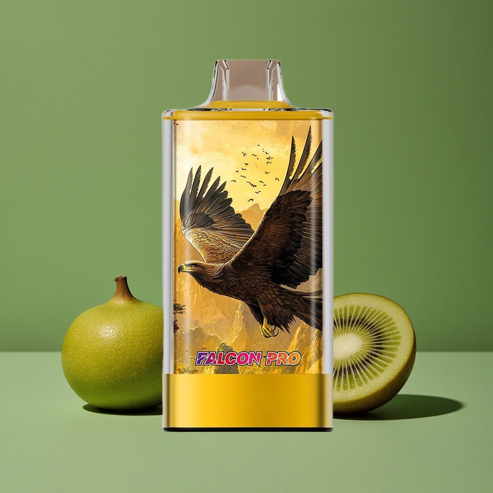 Kiwi Passionsfrugt Guava JNR Falcon Pro 28000 30ml Forfyldt Kapacitet 950mAh Batteri Denmark vape
