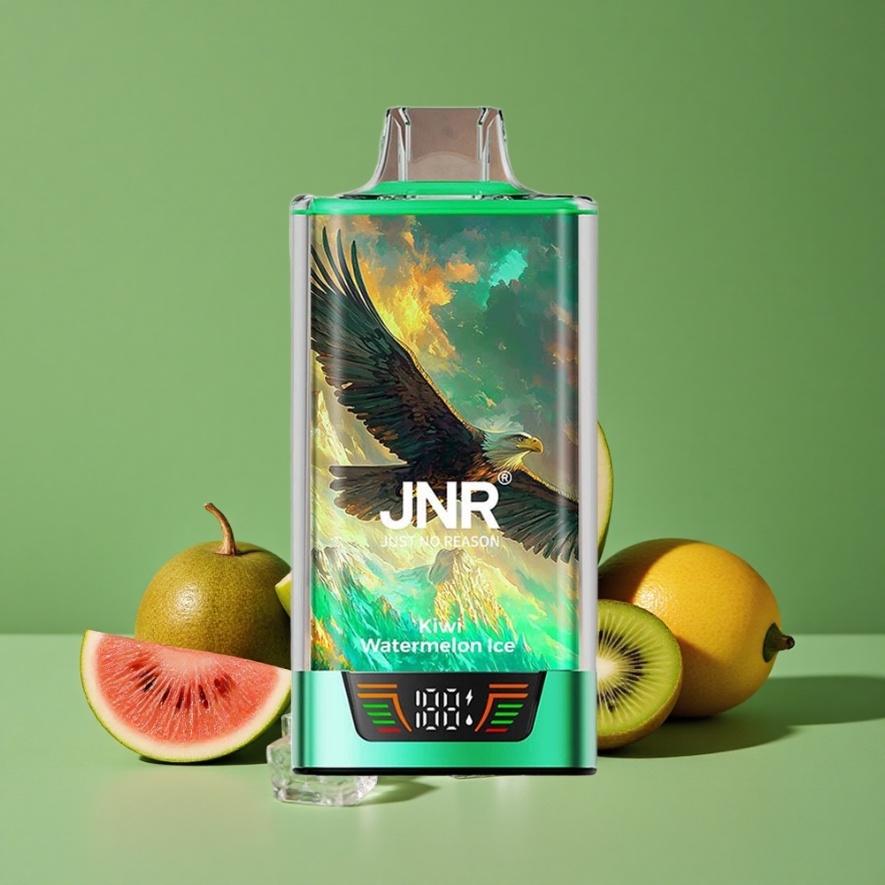 Kiwi Vandmelon Is JNR Falcon Pro 28000 30ml Forfyldt Kapacitet 950mAh Batteri Kapacitet Denmark vape