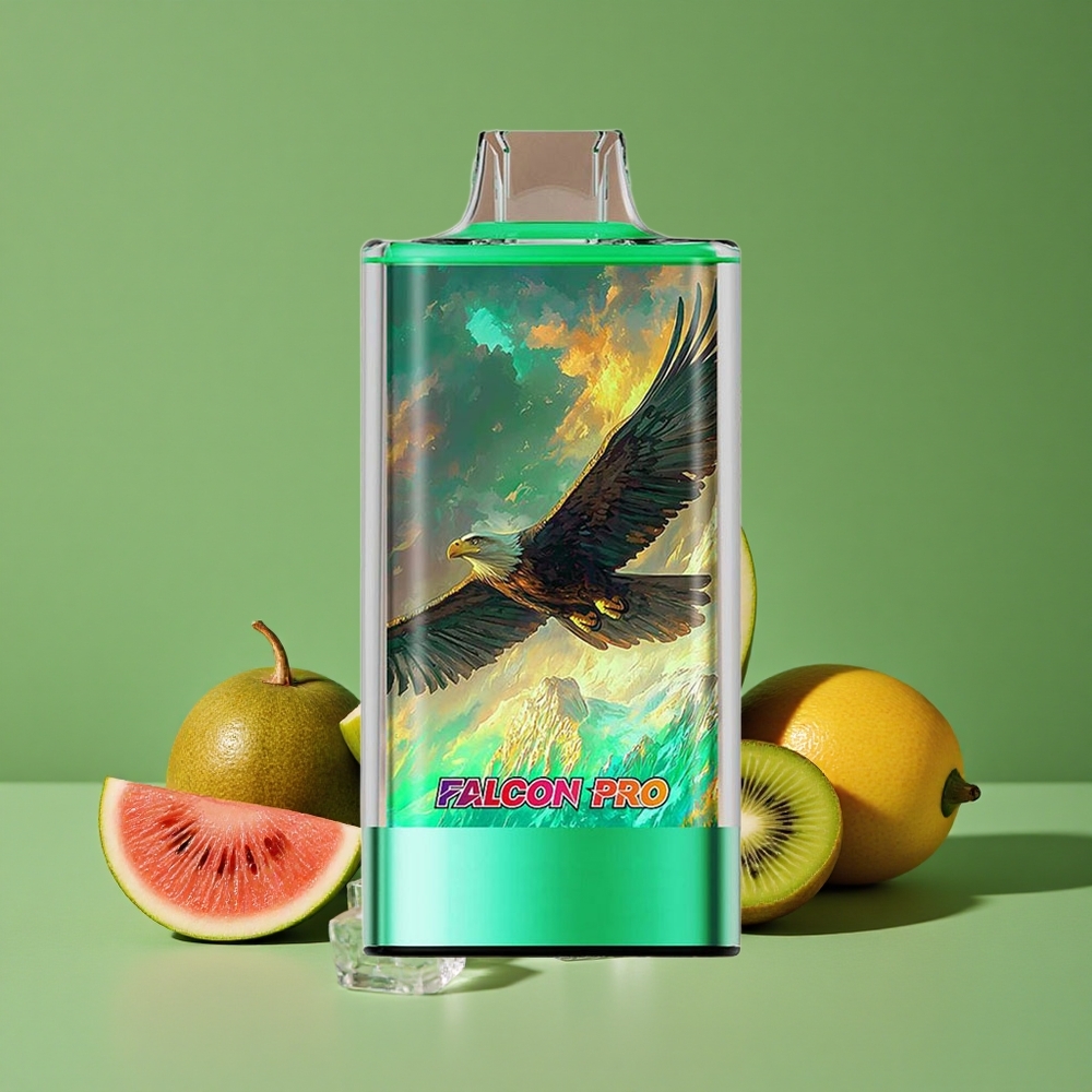 Kiwi Vandmelon Is JNR Falcon Pro 28000 30ml Forfyldt Kapacitet 950mAh Batteri Kapacitet Denmark vape
