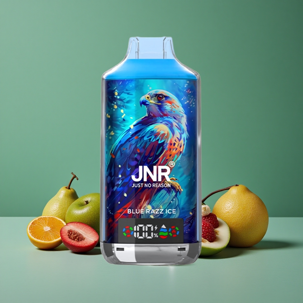 Blå Hindbær Is JNR Falcon X 18000 Pust 24ml E-væske Denmark vape