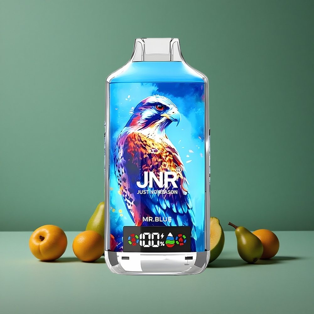 Blå JNR Falcon X 18000 Pust 750mAh 24ml Denmark vape