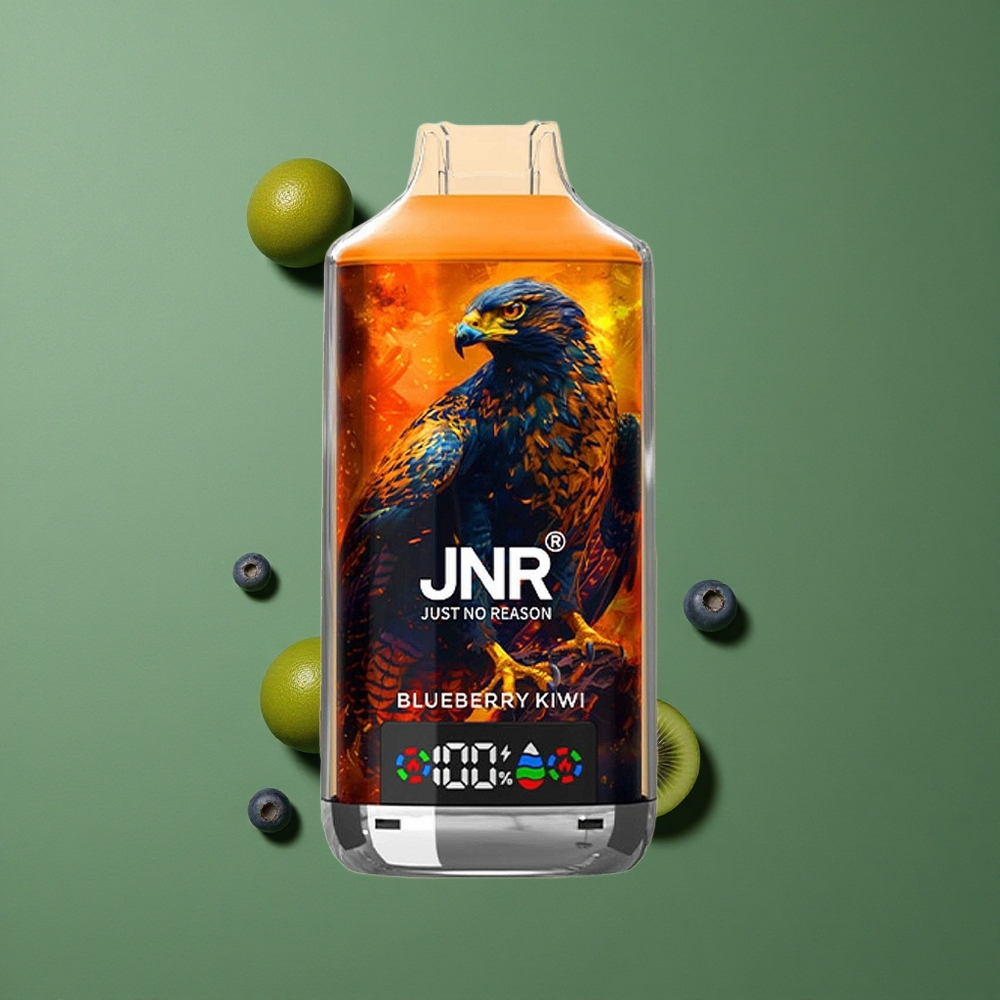Blåbær Kiwi JNR Falcon X 18000 Pust 750mAh 24ml Denmark vape