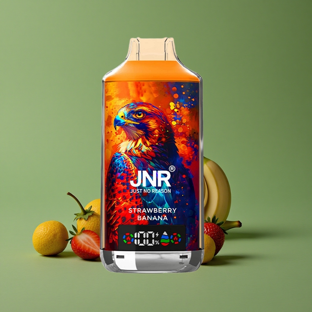 Jordbær Banan JNR Falcon X 18000 Pust 750mAh 24ml Denmark vape