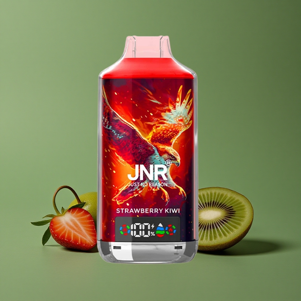 Jordbær Kiwi JNR Falcon X 18000 Pust 750mAh 24ml Denmark vape