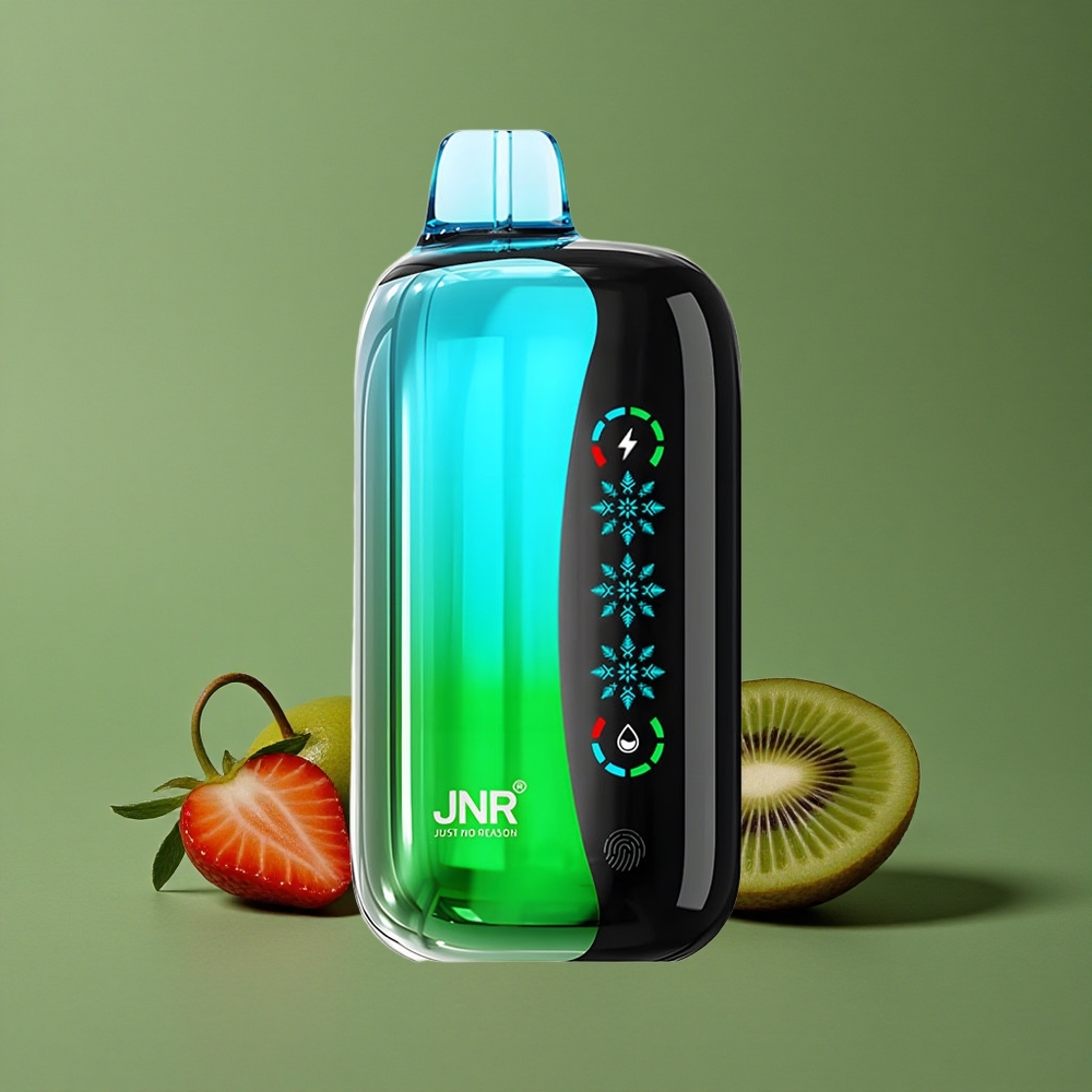 Jordbær Kiwi JNR Flex Ice ~21000 Pust Tilpasselig Luftflow Denmark vape