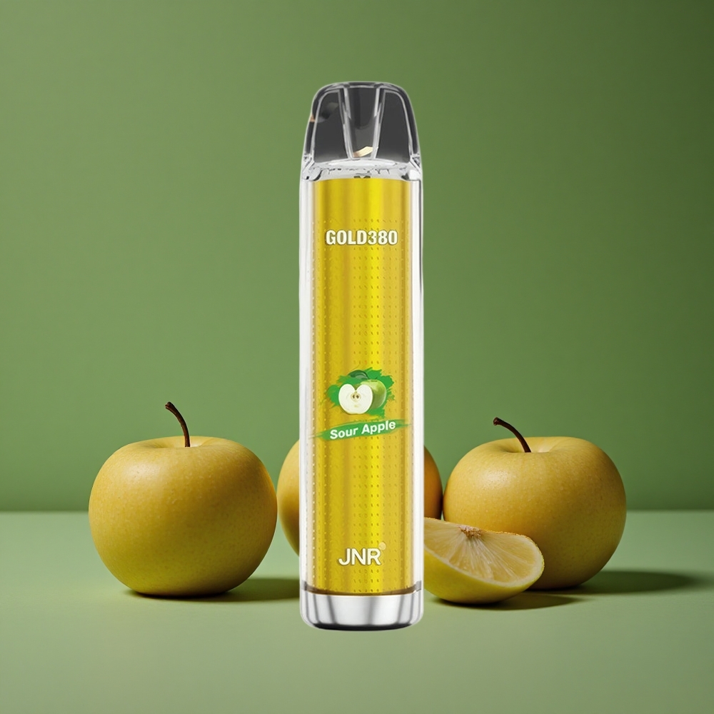 Sur Æble JNR Gold380 6000 Pust Ombærbar Damp 1500mAh Batterikapacitet Denmark vape