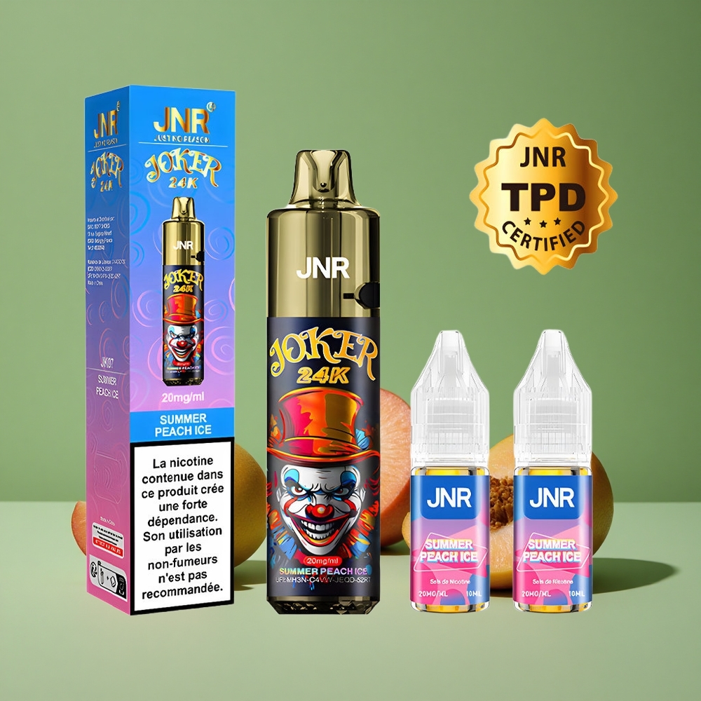 Sommerfersken Is JNR Joker 24000 Pust Synligt E-væskeniveau 800mAh Batteri Denmark vape