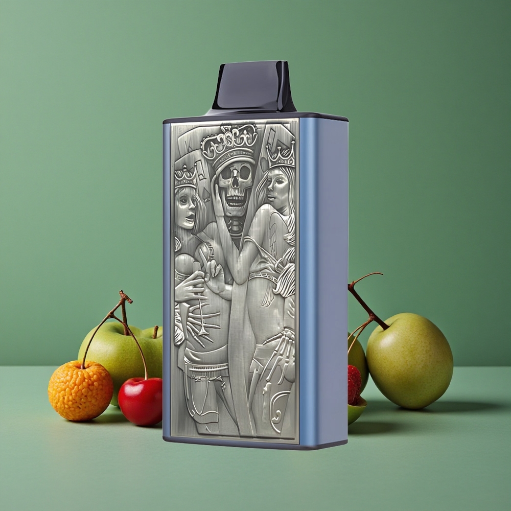 Blå Hindbær Kirsebær JNR Mega Box 25000 Pust 30ml E-væske Denmark vape