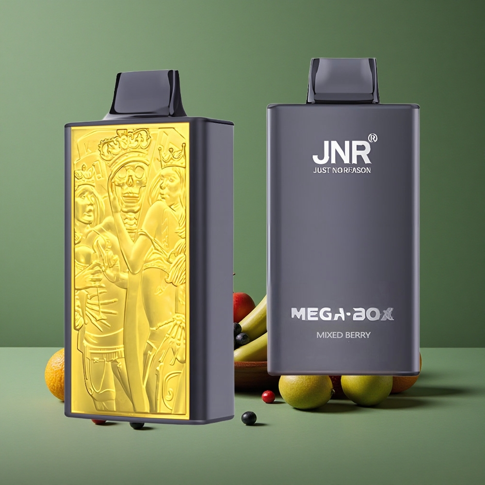 Blandet Bær JNR Mega Box 25000 Pust 30ml e-væske kapacitet Denmark vape