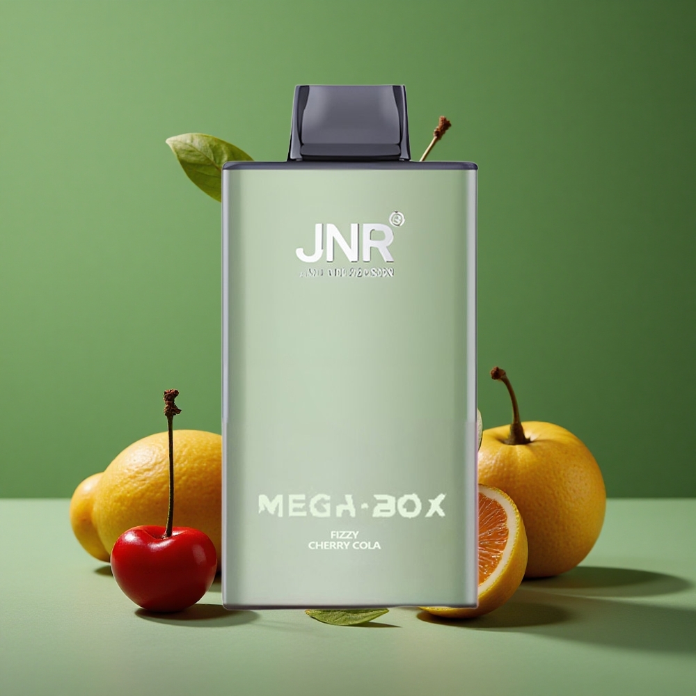 Frisk Kirsebær Cola JNR Mega Box 25000 Pust 30ml E-væske Kapacitet Denmark vape
