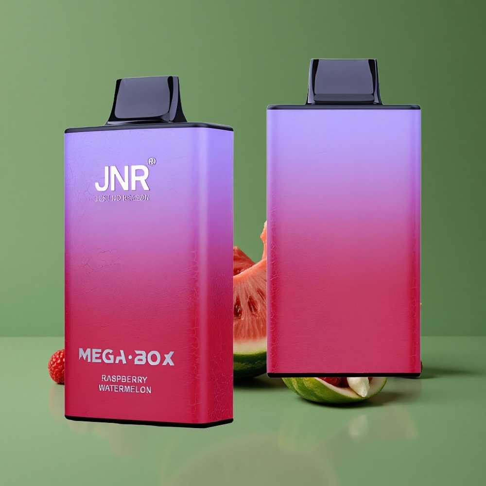 Hindbær Vandmelon JNR Mega Box 25000 Pust 30ml E-væske Kapacitet Denmark vape