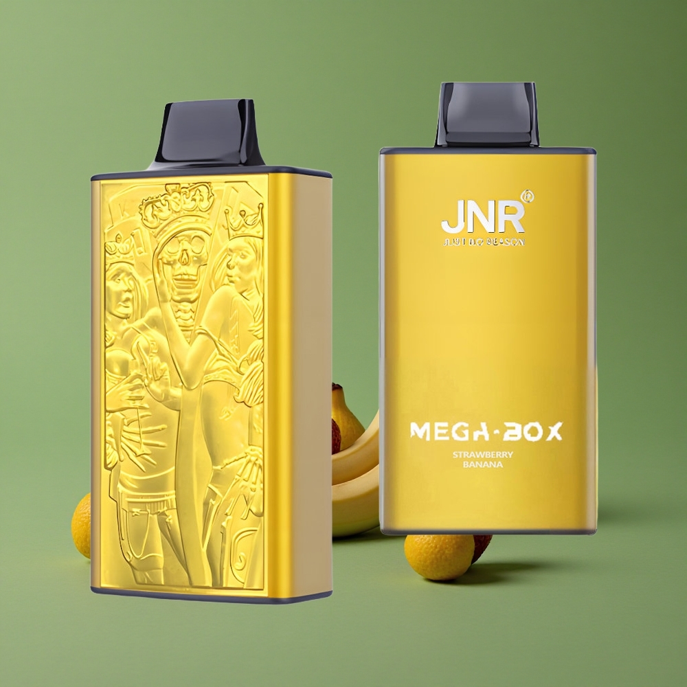Jordbær Banan JNR Mega Box 25000 Pust 30ml E-væske Kapacitet Denmark vape