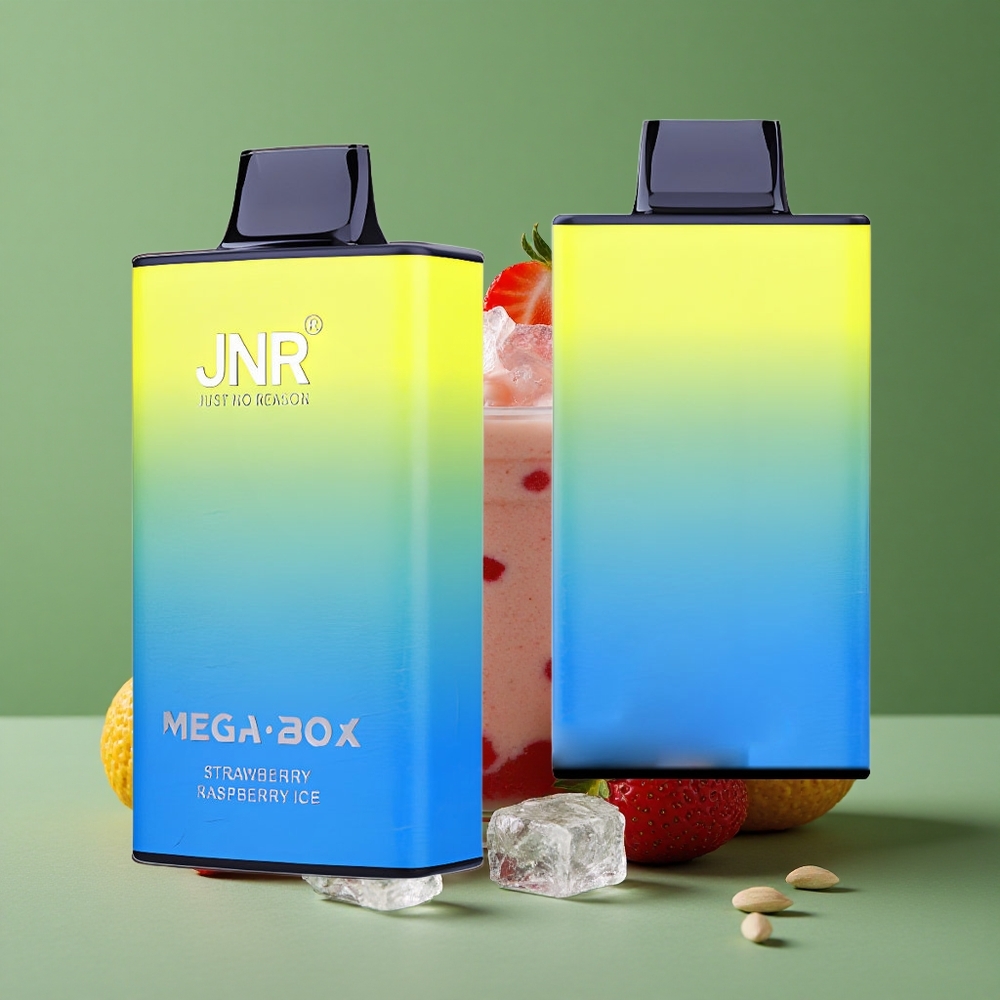 Jordbær Hindbær Is JNR Mega Box 25000 Pust 30ml E-liquid Denmark vape